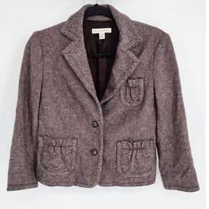 Banana Republic Tweed Blazer Wool Rayon Size 10